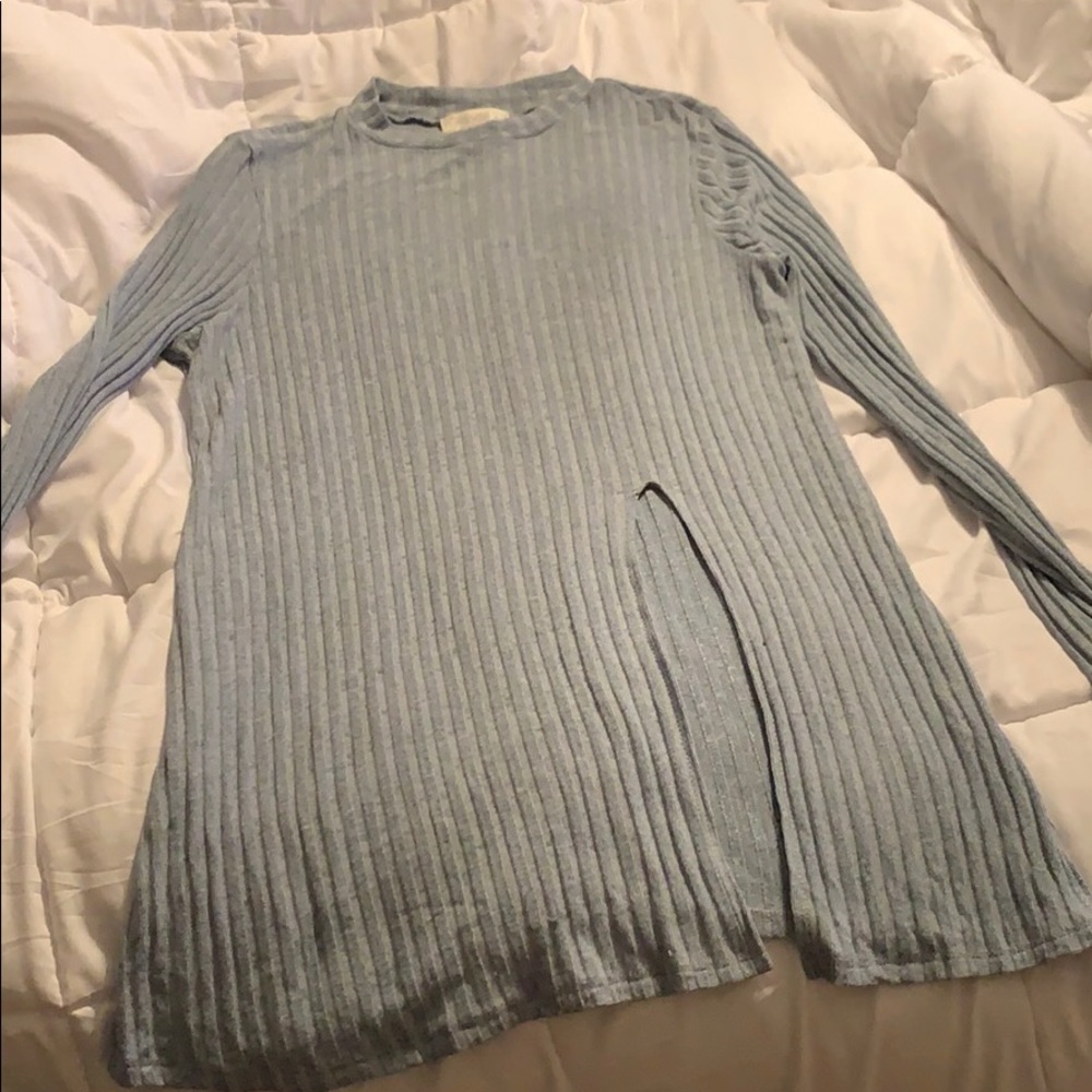 Blue thin sweater